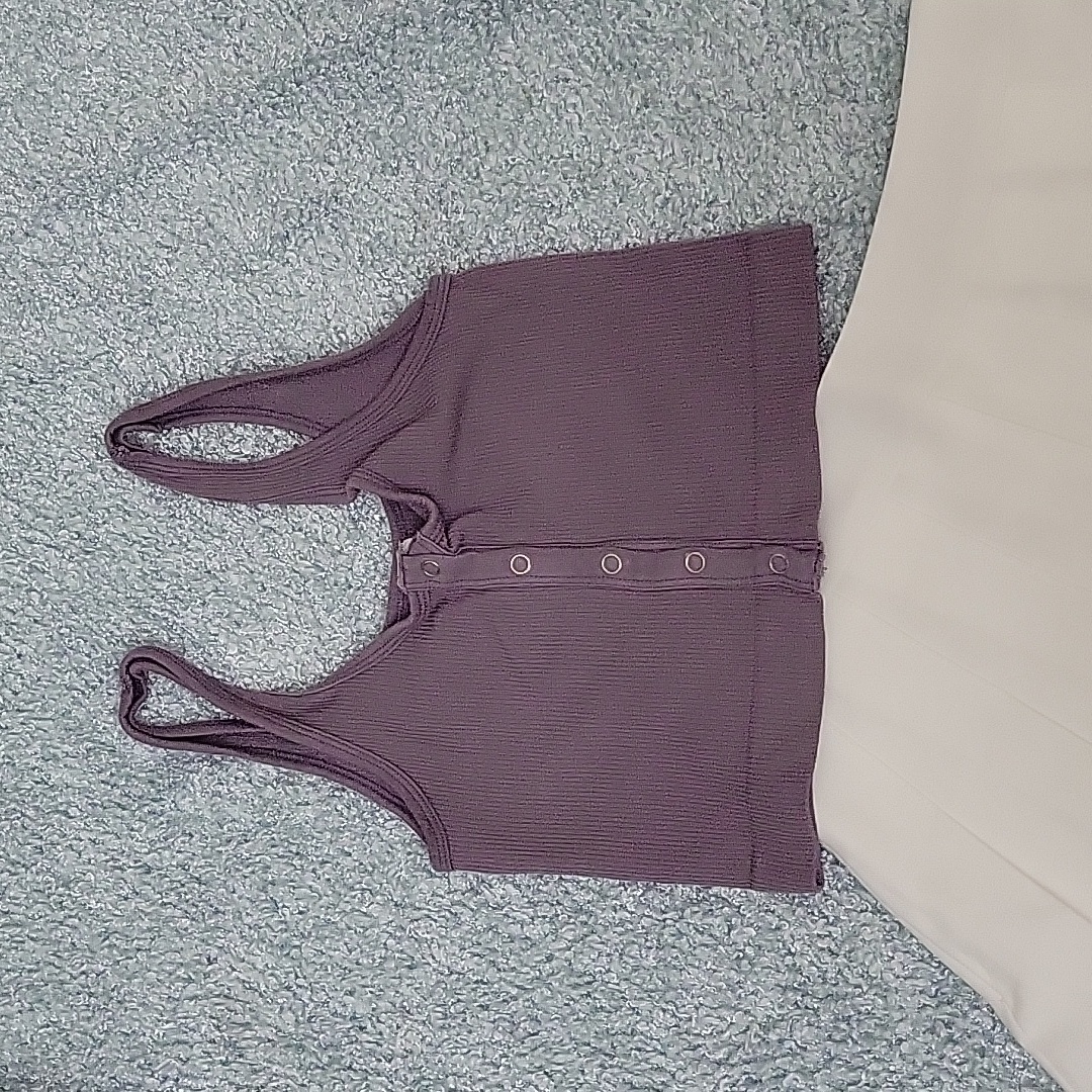Button Down Crop Tank
